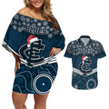 custom-blues-football-christmas-couples-matching-off-shoulder-short-dress-and-hawaiian-shirt-merry-xmas-2023-mix-aboriginal-art