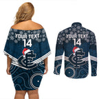 custom-blues-football-christmas-couples-matching-off-shoulder-short-dress-and-long-sleeve-button-shirt-merry-xmas-2023-mix-aboriginal-art