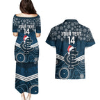 custom-blues-football-christmas-couples-matching-puletasi-dress-and-hawaiian-shirt-merry-xmas-2023-mix-aboriginal-art