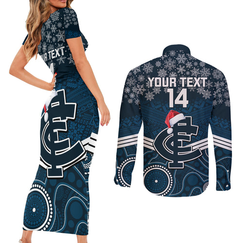 custom-blues-football-christmas-couples-matching-short-sleeve-bodycon-dress-and-long-sleeve-button-shirt-merry-xmas-2023-mix-aboriginal-art