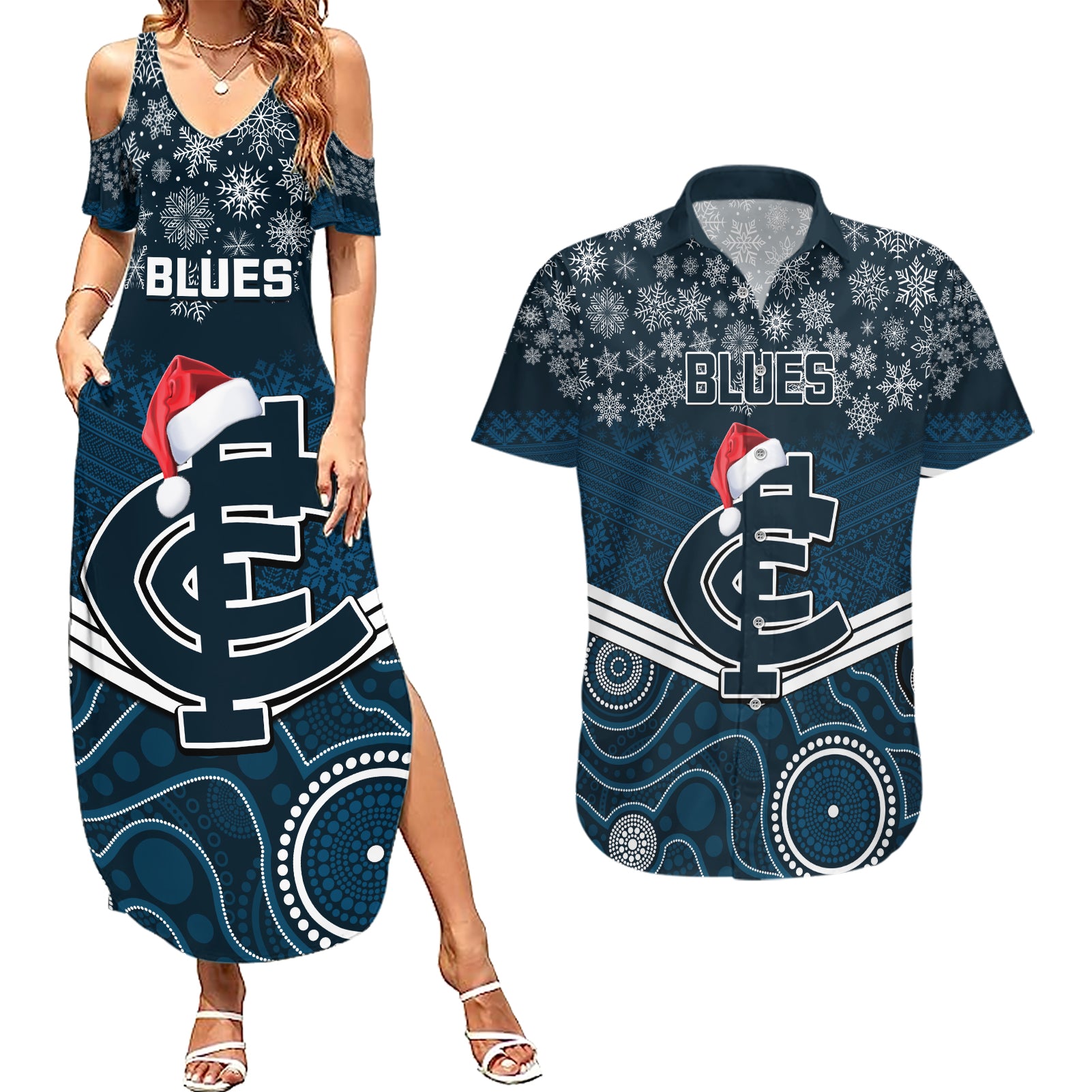 custom-blues-football-christmas-couples-matching-summer-maxi-dress-and-hawaiian-shirt-merry-xmas-2023-mix-aboriginal-art