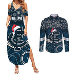 custom-blues-football-christmas-couples-matching-summer-maxi-dress-and-long-sleeve-button-shirt-merry-xmas-2023-mix-aboriginal-art