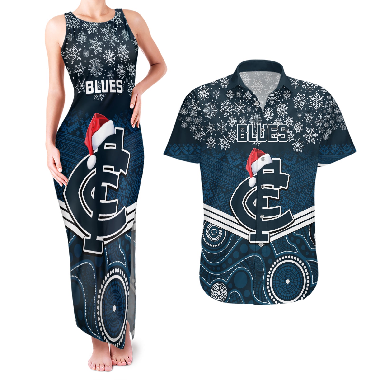 custom-blues-football-christmas-couples-matching-tank-maxi-dress-and-hawaiian-shirt-merry-xmas-2023-mix-aboriginal-art