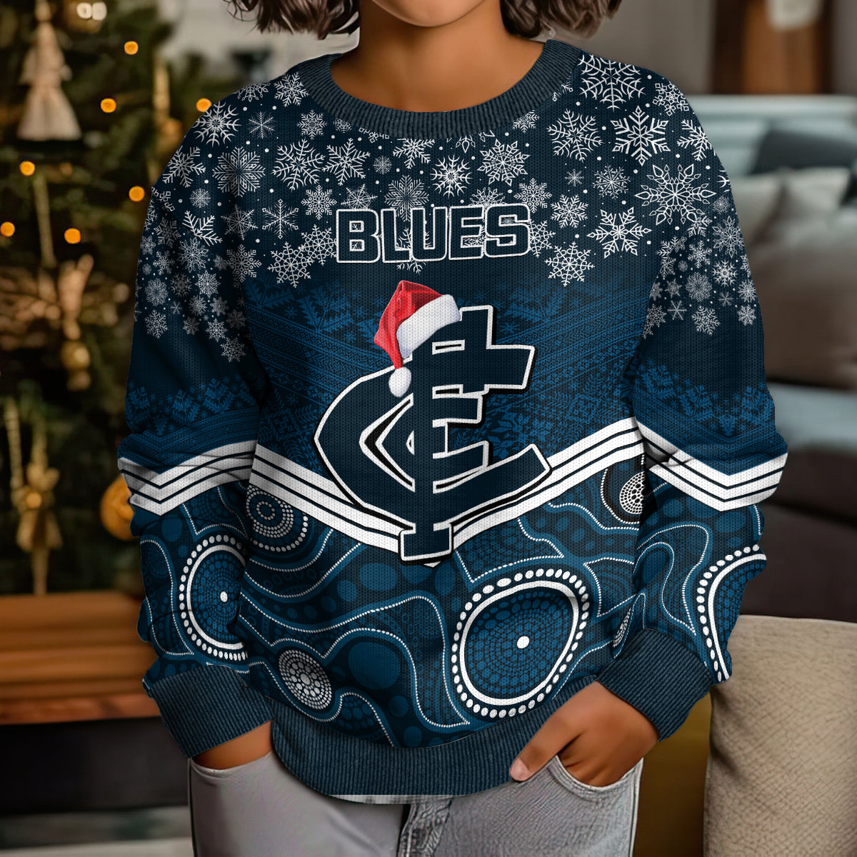 custom-blues-football-christmas-kid-ugly-christmas-sweater-merry-xmas-2023-mix-aboriginal-art