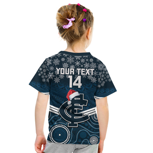 custom-blues-football-christmas-kid-t-shirt-merry-xmas-2023-mix-aboriginal-art