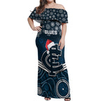 custom-blues-football-christmas-off-shoulder-maxi-dress-merry-xmas-2023-mix-aboriginal-art
