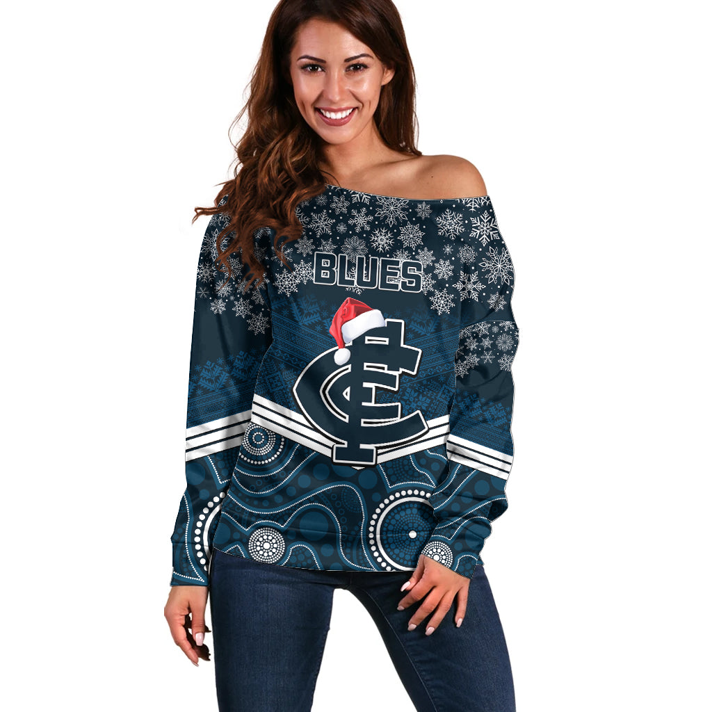custom-blues-football-christmas-off-shoulder-sweater-merry-xmas-2023-mix-aboriginal-art