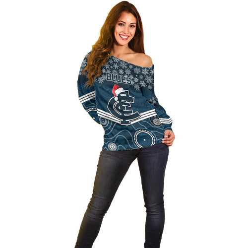 custom-blues-football-christmas-off-shoulder-sweater-merry-xmas-2023-mix-aboriginal-art