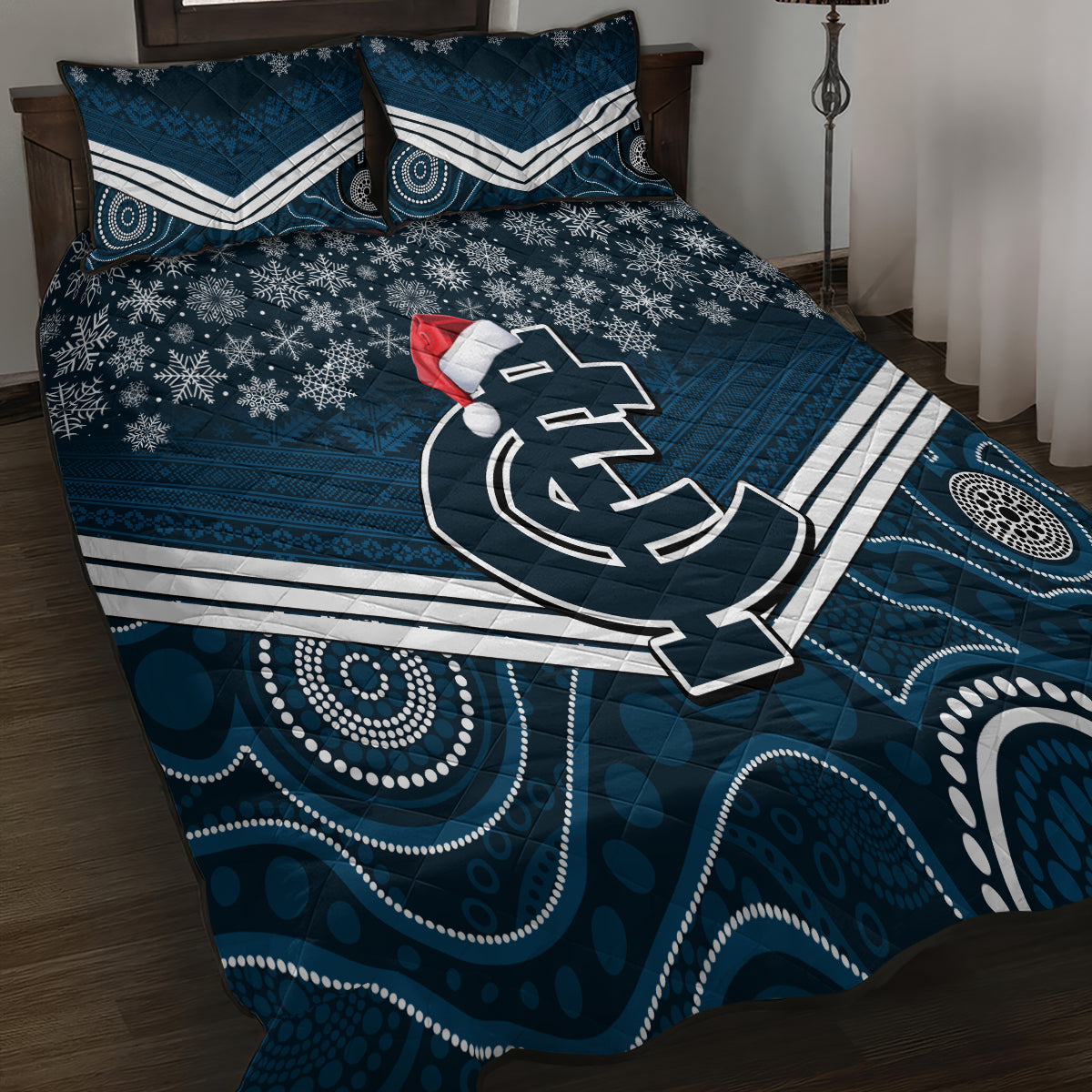 custom-blues-football-christmas-quilt-bed-set-merry-xmas-2023-mix-aboriginal-art