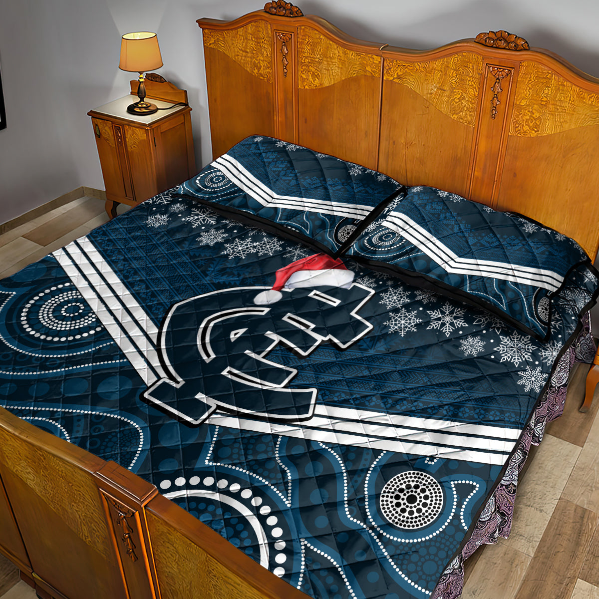 custom-blues-football-christmas-quilt-bed-set-merry-xmas-2023-mix-aboriginal-art