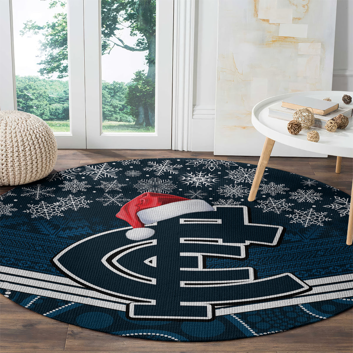 custom-blues-football-christmas-round-carpet-merry-xmas-2023-mix-aboriginal-art