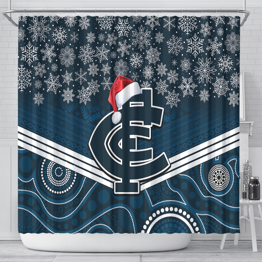 custom-blues-football-christmas-shower-curtain-merry-xmas-2023-mix-aboriginal-art