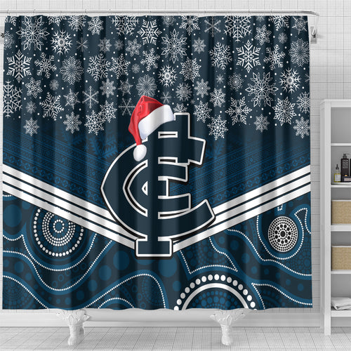 custom-blues-football-christmas-shower-curtain-merry-xmas-2023-mix-aboriginal-art
