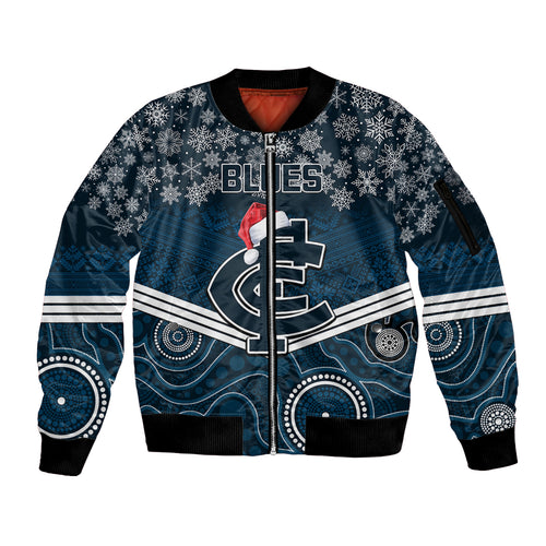 custom-blues-football-christmas-sleeve-zip-bomber-jacket-merry-xmas-2023-mix-aboriginal-art