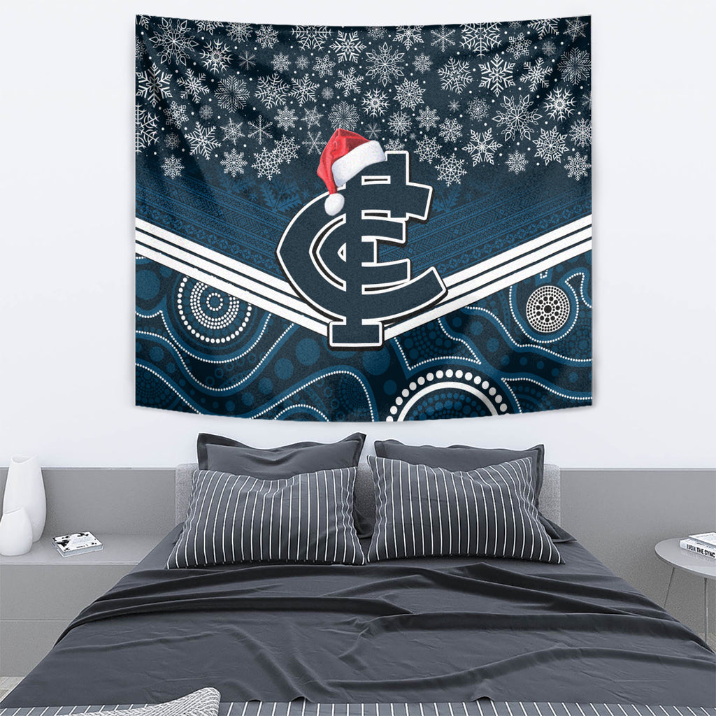 custom-blues-football-christmas-tapestry-merry-xmas-2023-mix-aboriginal-art