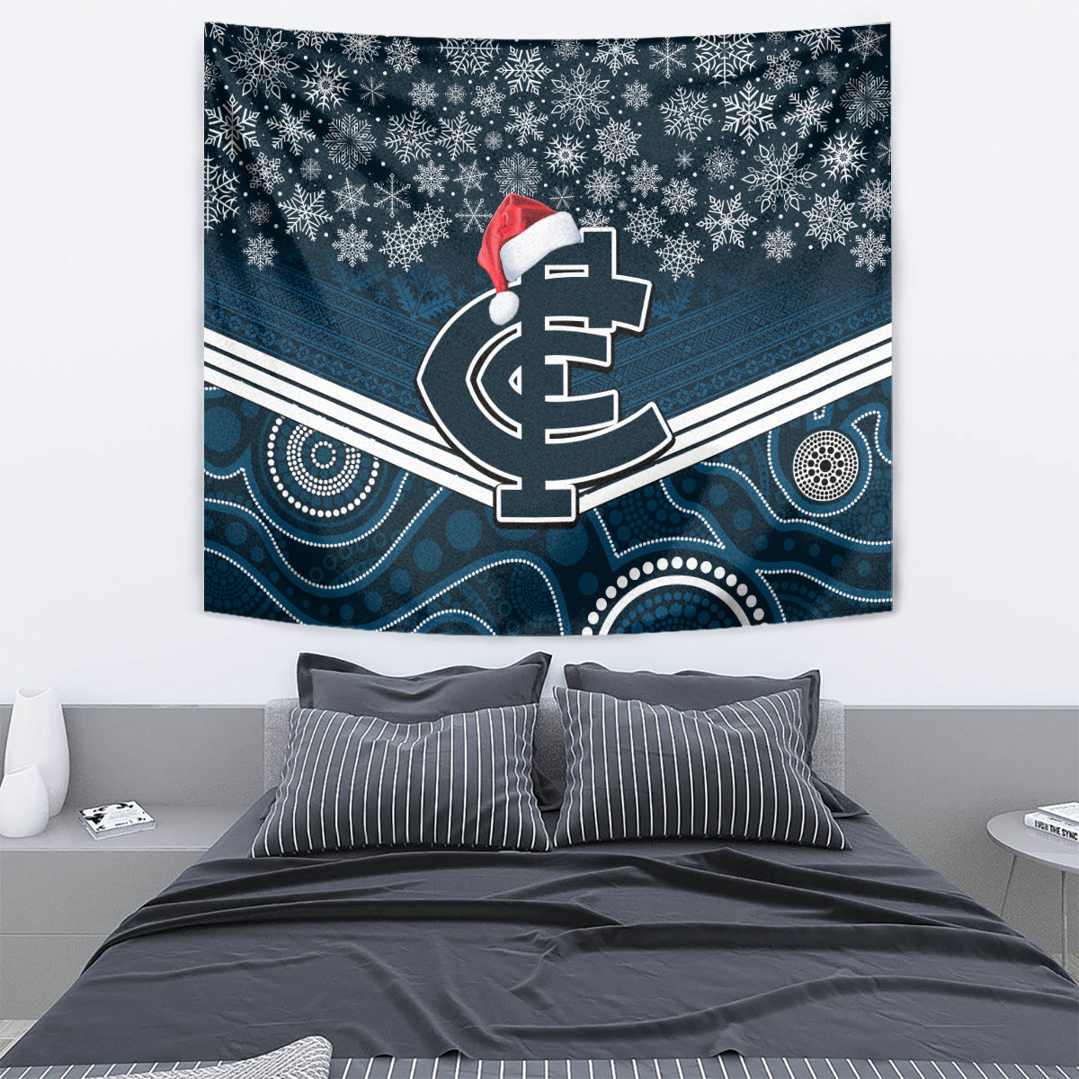 custom-blues-football-christmas-tapestry-merry-xmas-2023-mix-aboriginal-art