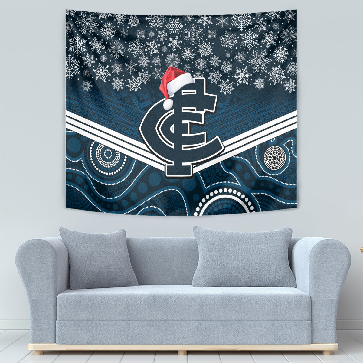 custom-blues-football-christmas-tapestry-merry-xmas-2023-mix-aboriginal-art