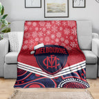 custom-melbourne-football-christmas-blanket-merry-xmas-2023-mix-aboriginal-art