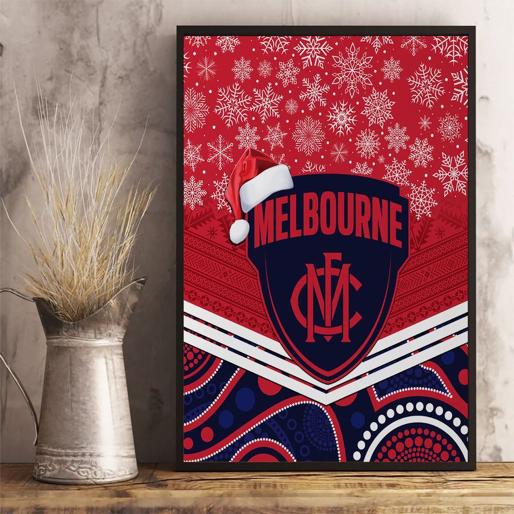 custom-melbourne-football-christmas-canvas-wall-art-merry-xmas-2023-mix-aboriginal-art