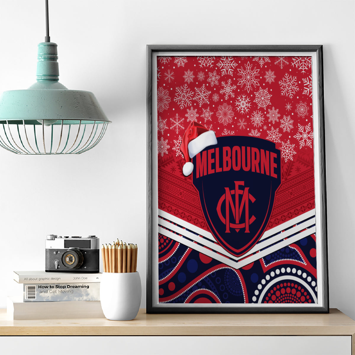 custom-melbourne-football-christmas-canvas-wall-art-merry-xmas-2023-mix-aboriginal-art