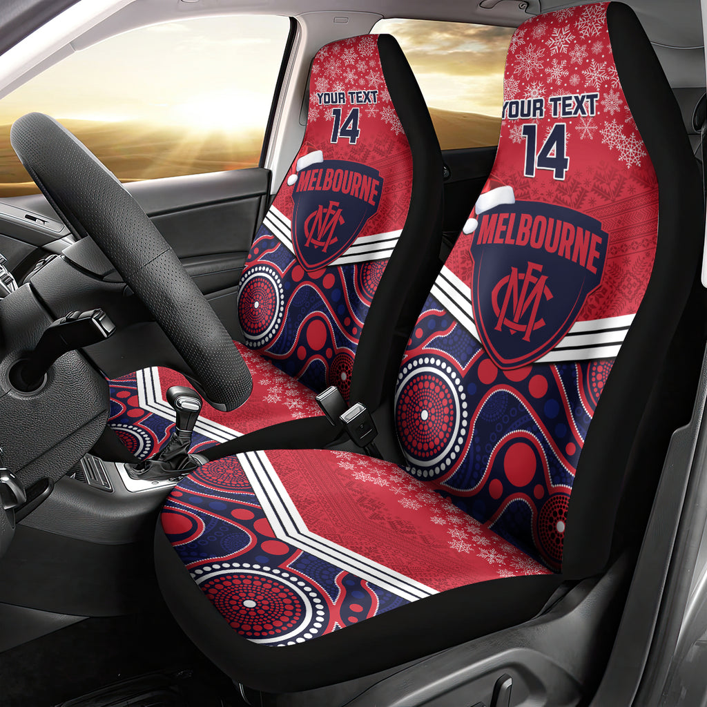 custom-melbourne-football-christmas-car-seat-cover-merry-xmas-2023-mix-aboriginal-art