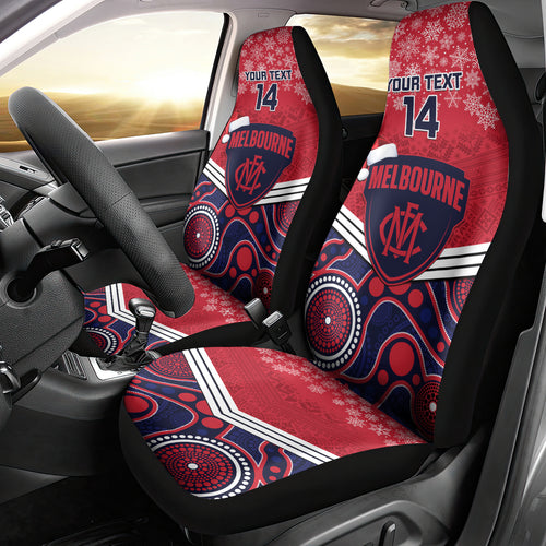 custom-melbourne-football-christmas-car-seat-cover-merry-xmas-2023-mix-aboriginal-art