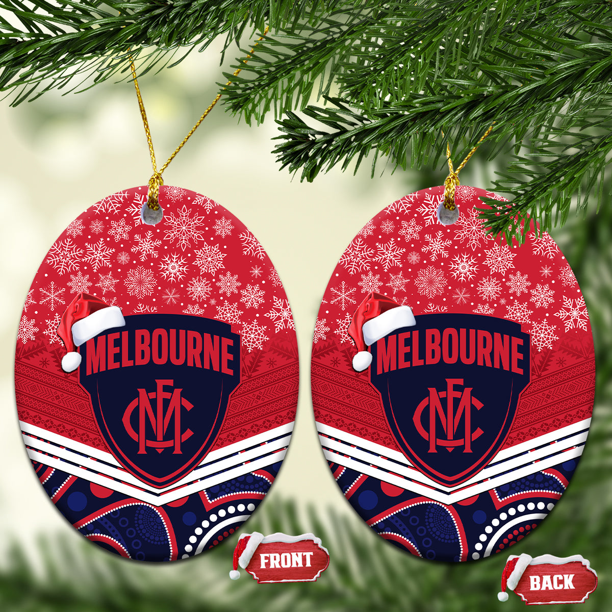 melbourne-football-christmas-ceramic-ornament-merry-xmas-2023-mix-aboriginal-art