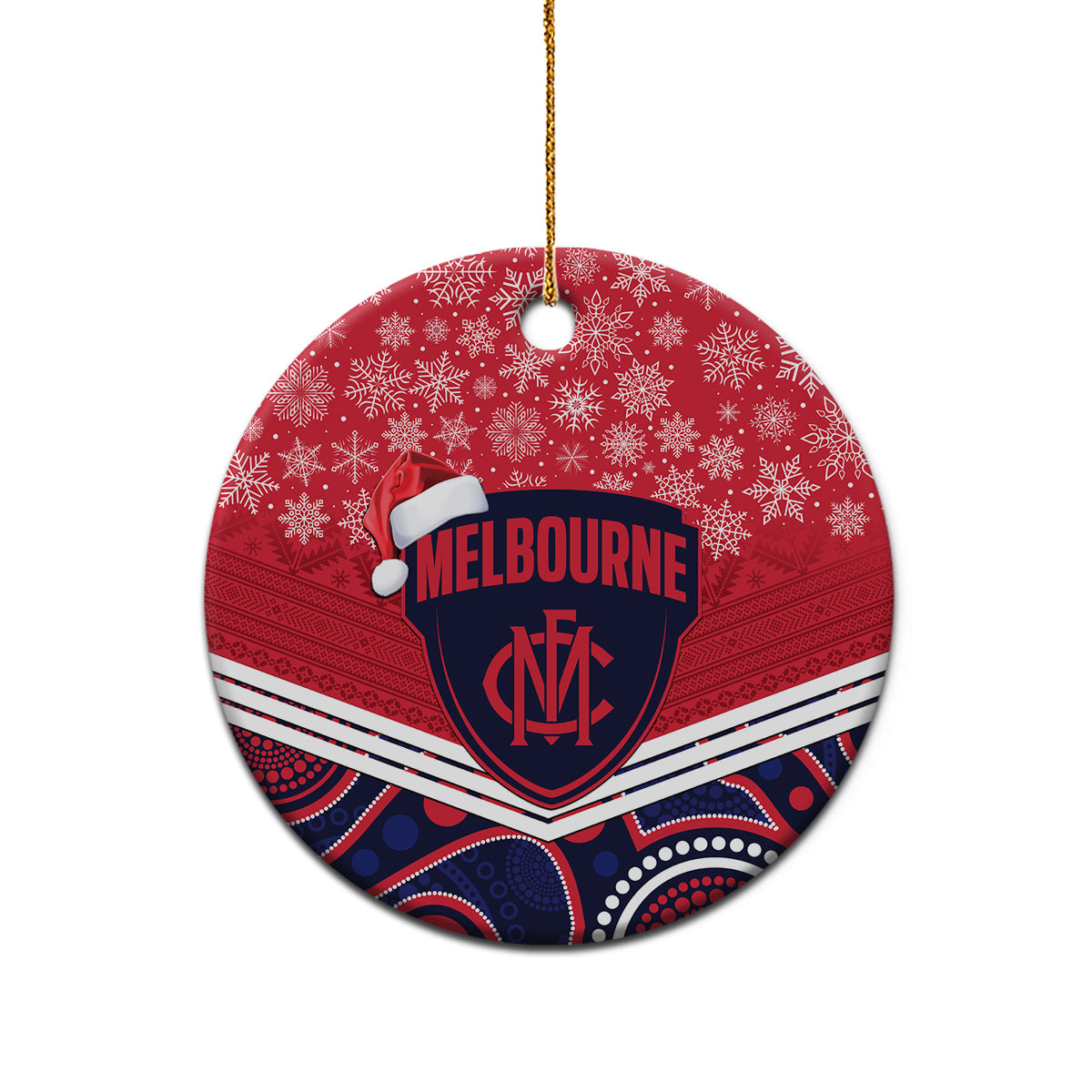 melbourne-football-christmas-ceramic-ornament-merry-xmas-2023-mix-aboriginal-art