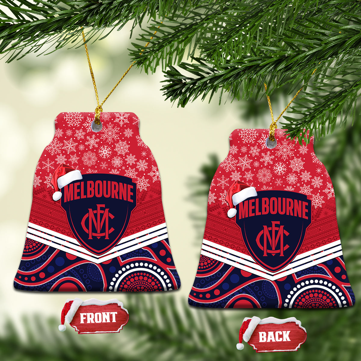 melbourne-football-christmas-ceramic-ornament-merry-xmas-2023-mix-aboriginal-art