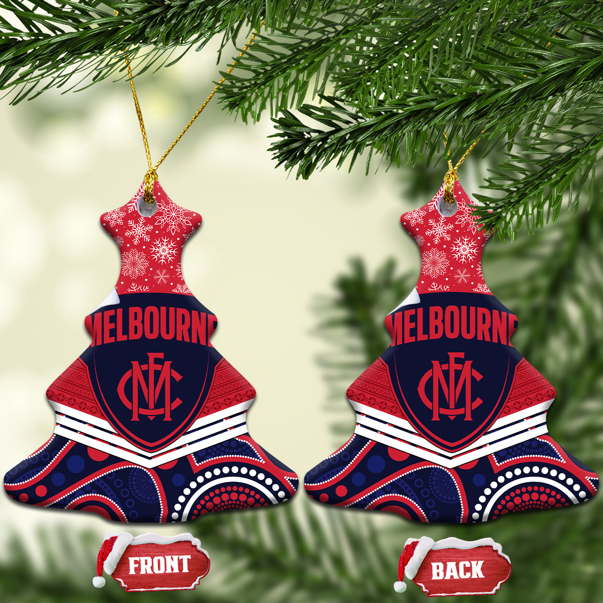 melbourne-football-christmas-ceramic-ornament-merry-xmas-2023-mix-aboriginal-art