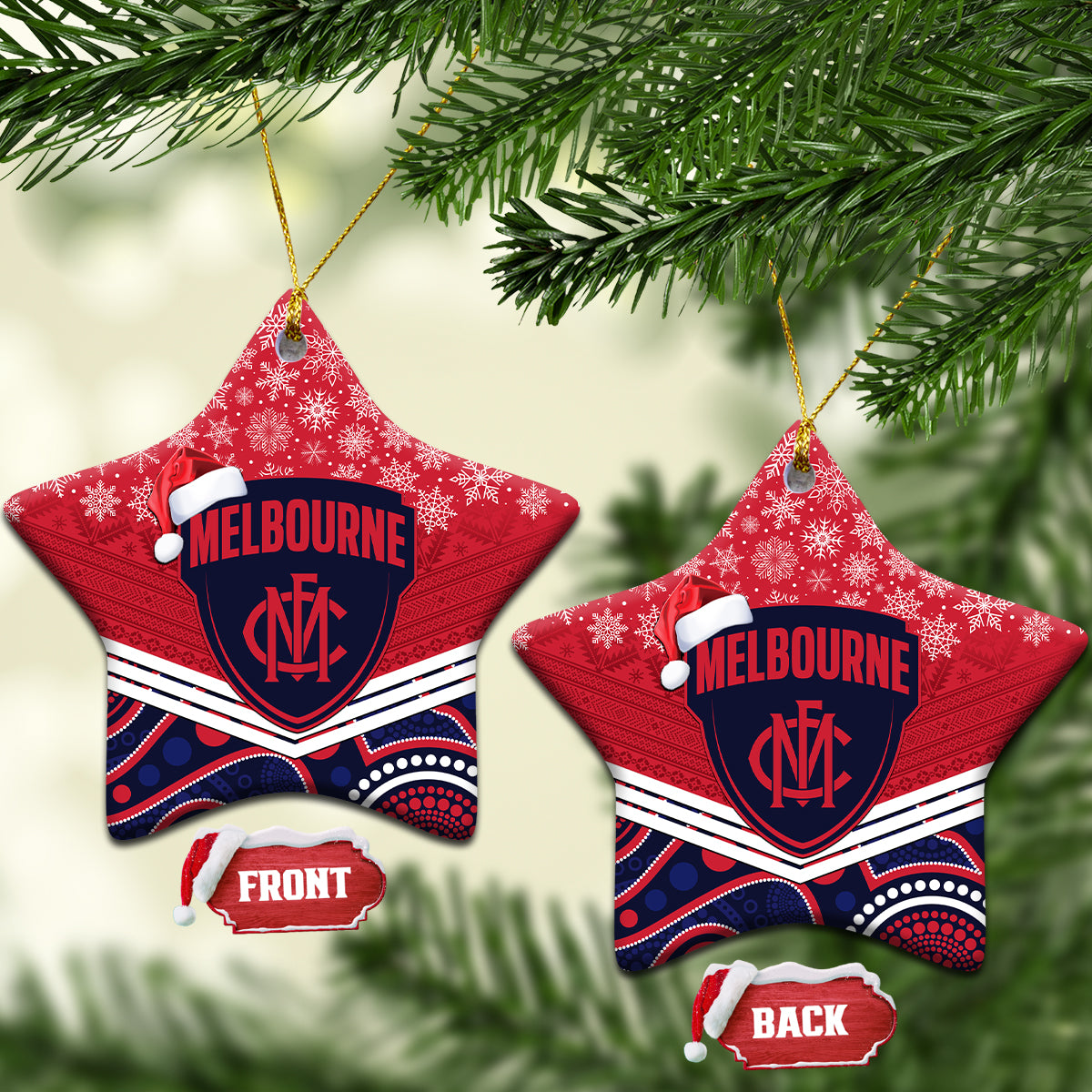 melbourne-football-christmas-ceramic-ornament-merry-xmas-2023-mix-aboriginal-art