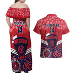 custom-melbourne-football-christmas-couples-matching-off-shoulder-maxi-dress-and-hawaiian-shirt-merry-xmas-2023-mix-aboriginal-art