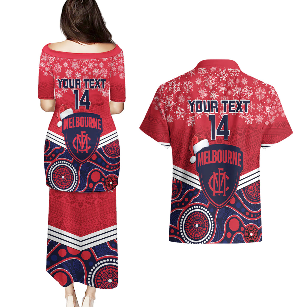 custom-melbourne-football-christmas-couples-matching-puletasi-dress-and-hawaiian-shirt-merry-xmas-2023-mix-aboriginal-art