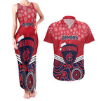 custom-melbourne-football-christmas-couples-matching-tank-maxi-dress-and-hawaiian-shirt-merry-xmas-2023-mix-aboriginal-art