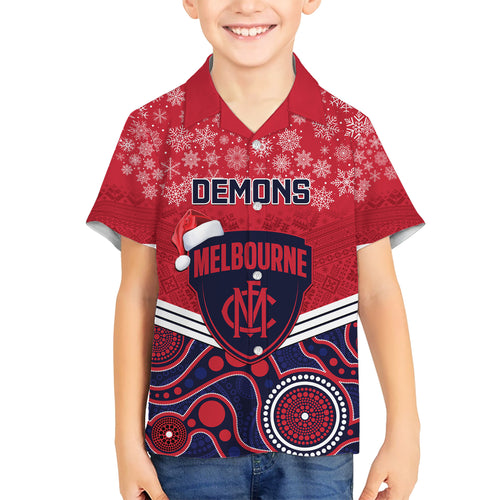 custom-melbourne-football-christmas-hawaiian-shirt-merry-xmas-2023-mix-aboriginal-art