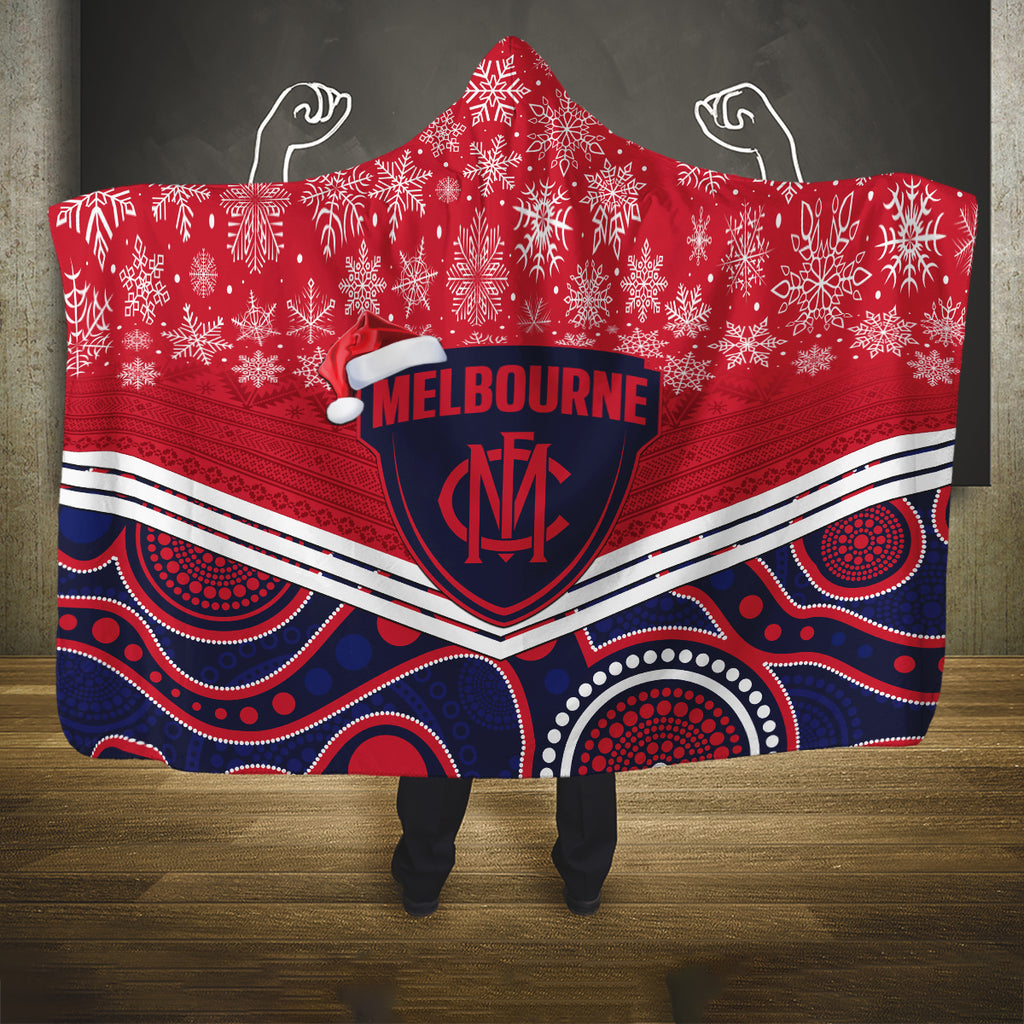 custom-melbourne-football-christmas-hooded-blanket-merry-xmas-2023-mix-aboriginal-art