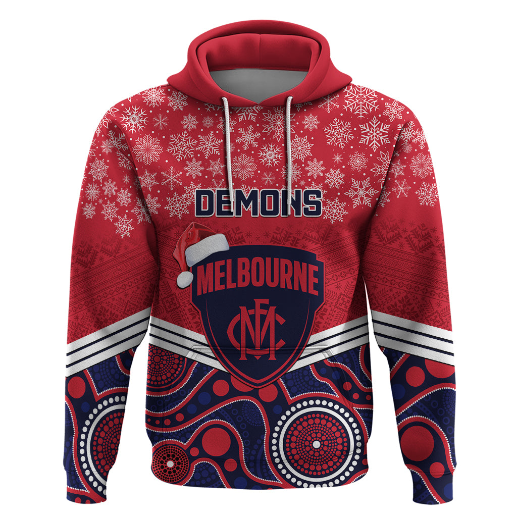 custom-melbourne-football-christmas-hoodie-merry-xmas-2023-mix-aboriginal-art