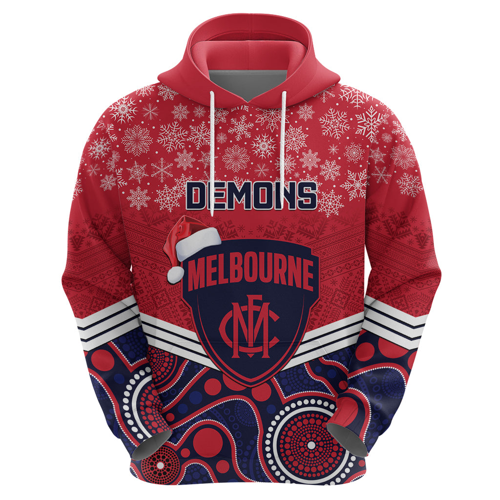 custom-melbourne-football-christmas-hoodie-merry-xmas-2023-mix-aboriginal-art