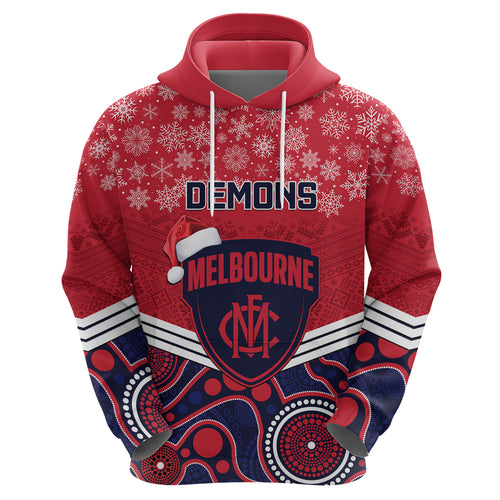 custom-melbourne-football-christmas-hoodie-merry-xmas-2023-mix-aboriginal-art
