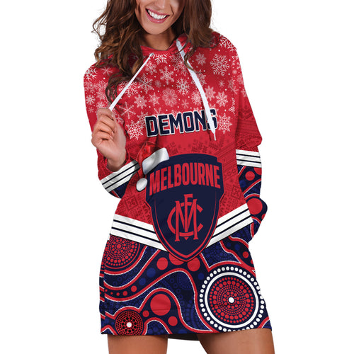 custom-melbourne-football-christmas-hoodie-dress-merry-xmas-2023-mix-aboriginal-art