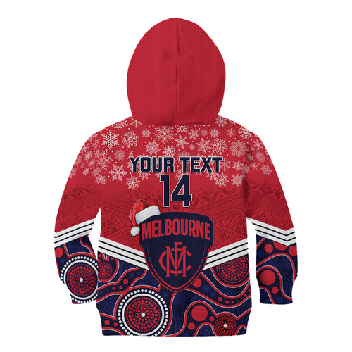 custom-melbourne-football-christmas-kid-hoodie-merry-xmas-2023-mix-aboriginal-art