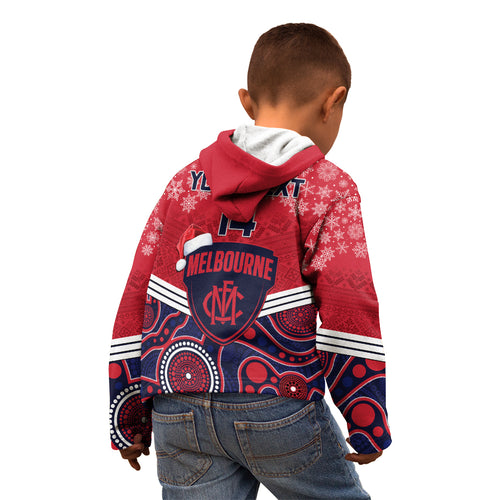 custom-melbourne-football-christmas-kid-hoodie-merry-xmas-2023-mix-aboriginal-art