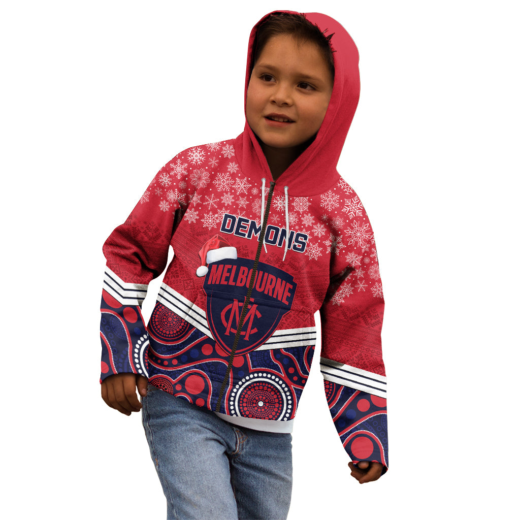 custom-melbourne-football-christmas-kid-hoodie-merry-xmas-2023-mix-aboriginal-art