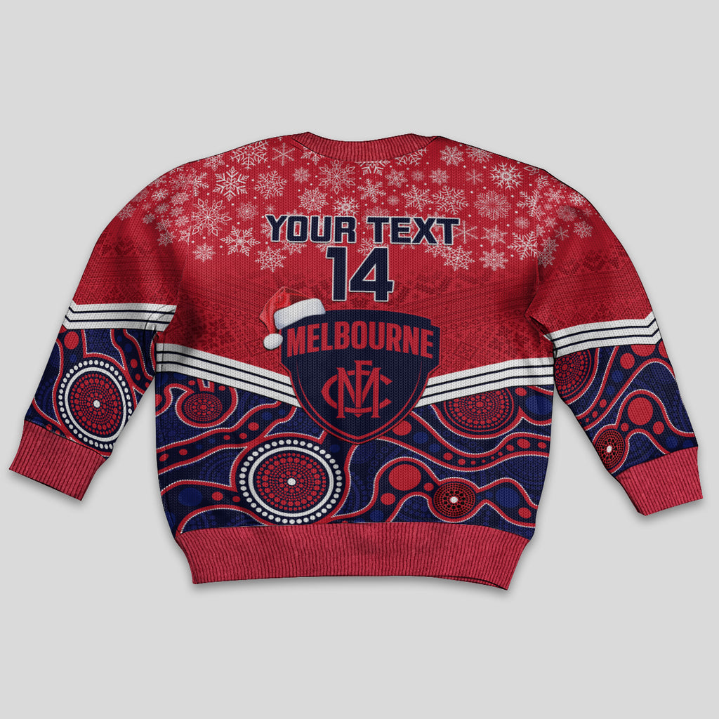 custom-melbourne-football-christmas-kid-ugly-christmas-sweater-merry-xmas-2023-mix-aboriginal-art