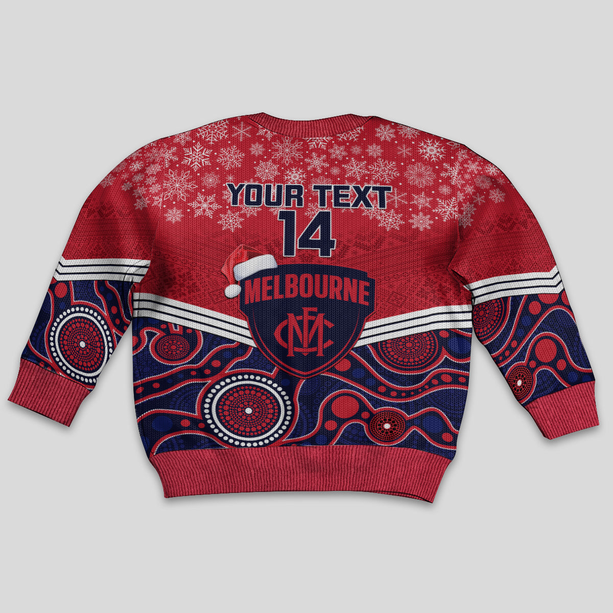 custom-melbourne-football-christmas-kid-ugly-christmas-sweater-merry-xmas-2023-mix-aboriginal-art