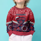 custom-melbourne-football-christmas-kid-ugly-christmas-sweater-merry-xmas-2023-mix-aboriginal-art
