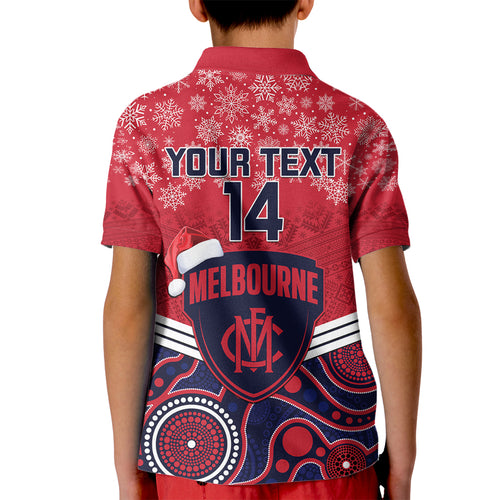 custom-melbourne-football-christmas-kid-polo-shirt-merry-xmas-2023-mix-aboriginal-art