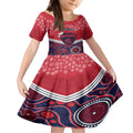 custom-melbourne-football-christmas-kid-short-sleeve-dress-merry-xmas-2023-mix-aboriginal-art