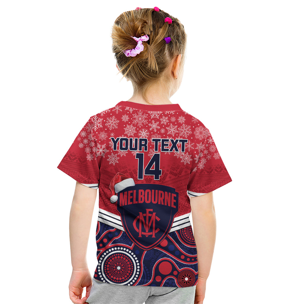 custom-melbourne-football-christmas-kid-t-shirt-merry-xmas-2023-mix-aboriginal-art