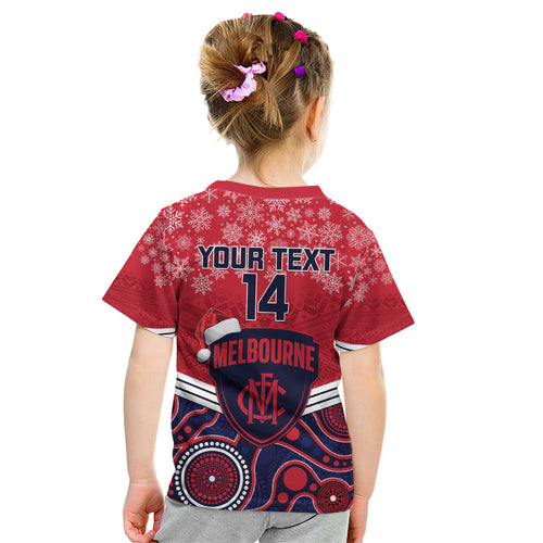 custom-melbourne-football-christmas-kid-t-shirt-merry-xmas-2023-mix-aboriginal-art